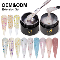 DZ NAIL 2026 NOUVEAU Gel d'extension pour ongles à fleurs séchées SANS HEMA, Gel UV LED à retirer par trempage pour extension d'ongles à fleurs séchées OEM ODM