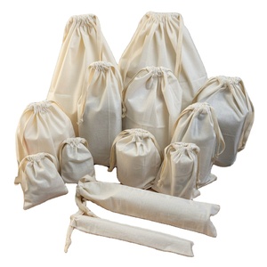 Sac à cordon en coton biologique recyclable, taille personnalisée, impression sérigraphique, logo personnalisé, pochette cadeau pour bracelets, bagues, boucles d'oreilles, bijoux - Product Image 1