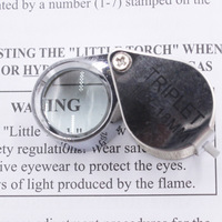 High-quality 10x 20x 18mm Jeweler Foldable Triplet Optical Lens Jewelry Loupe Diamond MagnifIer Diamond Magnify Glass
