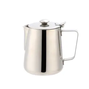 Hot selling custom logo Milk Frothing Pitcher Espresso Steaming Frothing pot 304 stainless steel Milk Jug Cup
