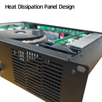 Amplificateur de puissance professionnel 4 canaux en métal pour montage en rack, idéal pour la scène, les salles de conférence et l'ingénierie, avec protection contre la surchauffe F-4400