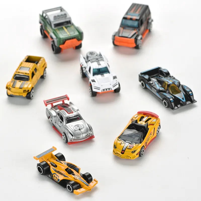 1:64 alliage Voitures De Petite Taille Moulé sous pression Modèle De Voiture 1:64 Miniature En Métal Jouet Voitures 24pcs