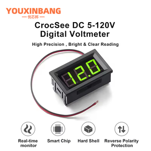 0.56 kỹ thuật số vôn kế DC 4.5V-30V LED kỹ thuật số vôn kế điện áp Bảng điều chỉnh Meter cho 6V 12V electromobile xe máy xe hơi - Product Image 5