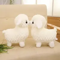 Leuke Witte Knuffel Pluche Pop Schapen Soft Gevulde Alpaca Speelgoed Voor Meisje Verjaardagscadeau
