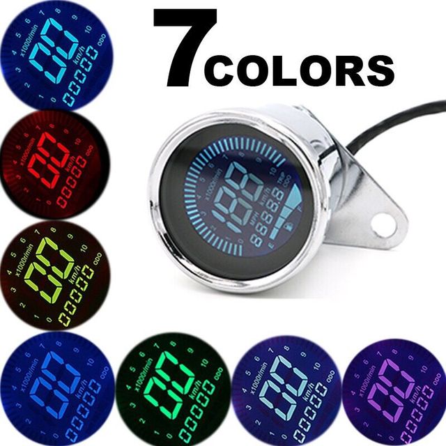 Wholesale Motorcycle LCD Speedometer Odometer Tachometer Gauge for Modified