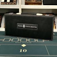 OEM ODM Ensemble de poker professionnel 300 jetons, étui ABS personnalisé, kit de luxe Texas Hold'em, tapis de poker, cadeau pour mari, patron, fabriqué en Chine