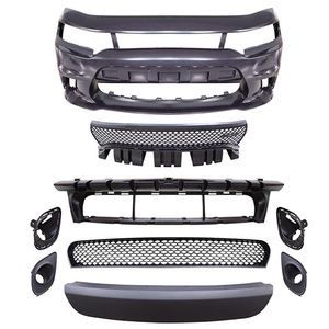 กันชนหน้าทรง SRT ปี 2015 พร้อมช่องใส่ไฟตัดหมอก วัสดุ PP ABS ติดตั้งง่ายแบบ Bolt-On สำหรับ Dodge Charger ปี 2015-2022 ชุดแต่งภายนอก - Product Image 2
