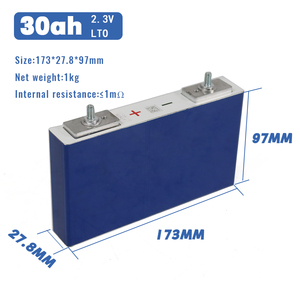 เซลล์ปริซึมแบตเตอรี่ลิเธียมไททานเธียม30Ah 2.3V แบบชาร์จไฟได้20C 25000รอบ-20 ~ 60C สำหรับ EV พลังงานแสงอาทิตย์ - Product Image 3