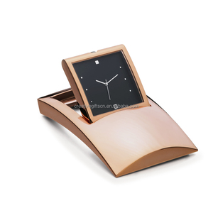 Tùy Chỉnh Sang Trọng Retro Thạch Anh Bảng Đồng Hồ Trang Trí Nội Thất Kim Loại Bàn Đồng Hồ Cho Trang Trí Nội Thất - Product Image 4