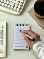 Carnet en cuir personnalisé avec stylo - Bloc-notes à spirale avec logo personnalisé pour cadeaux d'entreprise