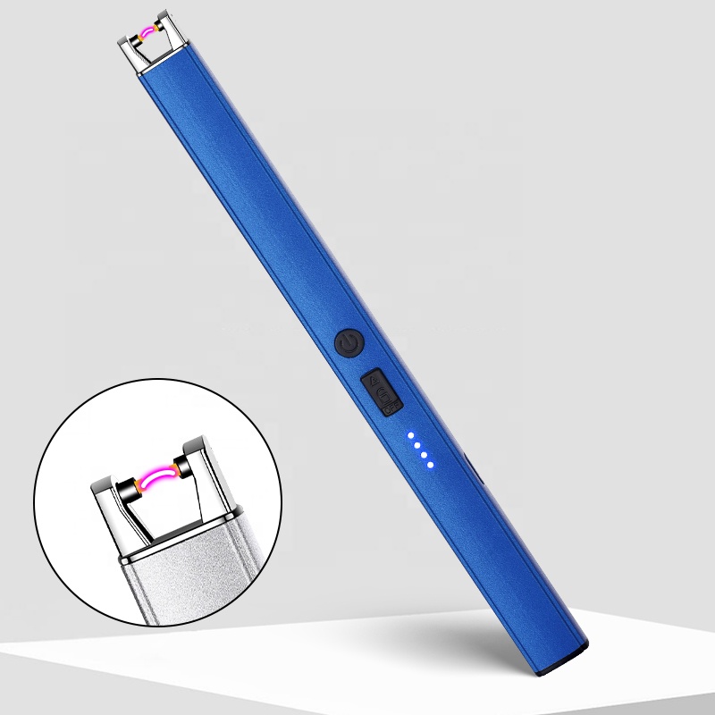 2024 перезаряжаемая электрическая зажигалка USB свеча Зажигалка походная Зажигалка плазменная дуга с предохранительным выключателем или Приготовление барбекю фейерверк