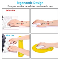 Ensemble repose-poignets ergonomique pour souris et clavier avec base en gel et mousse à mémoire de forme, couleur personnalisée, design de dessin animé, en stock