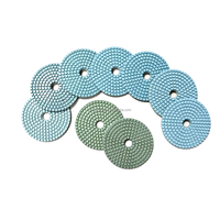 Kit professionnel de disques de polissage diamantés humides de 4 pouces (100 mm), grain 50-3000, disques de ponçage flexibles en résine pour granit, marbre, béton