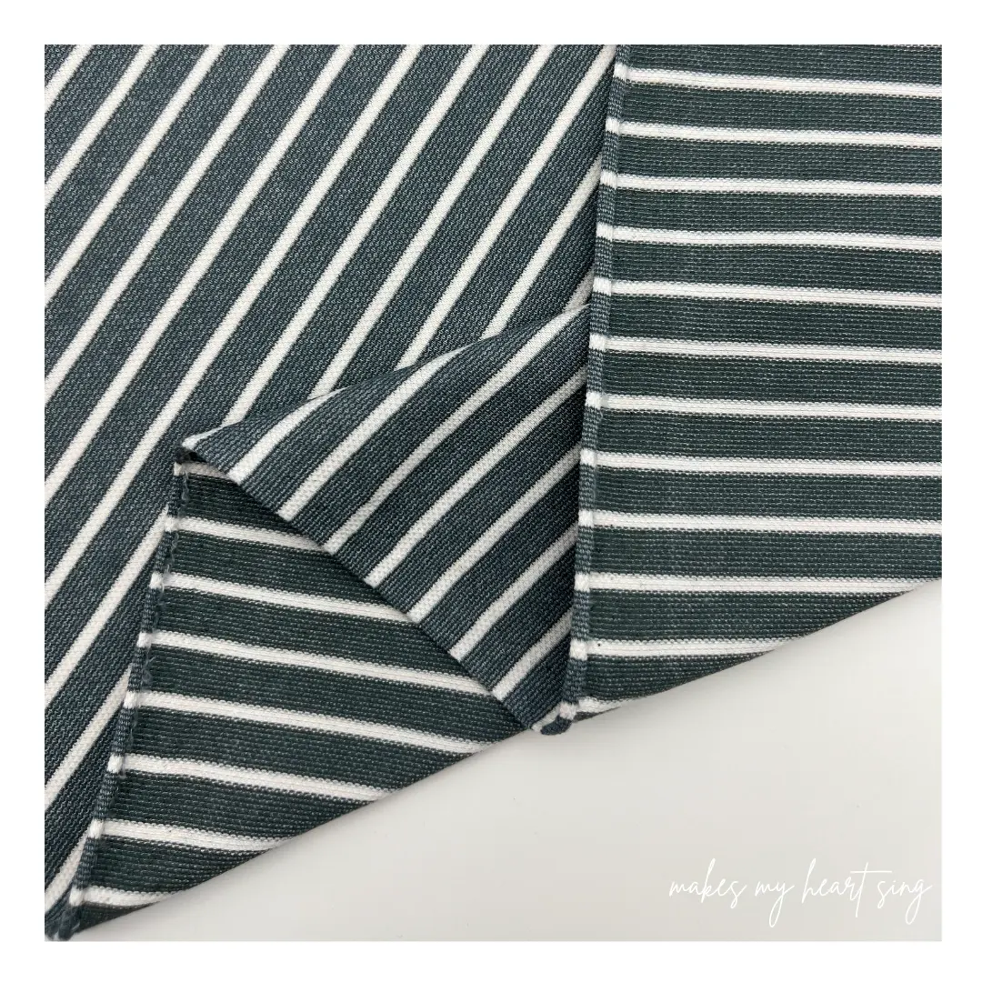 Rayure Stretch Tissus TC Matériel Polyester Coton textile Pour Filles Jupe Vêtements Nouveau Design