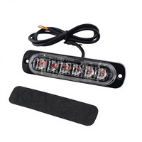 Luz de advertencia estroboscópica Led para camión, barra de luz intermitente, lámpara de Faro, ámbar, rojo, azul, blanco, para tráfico, 4Led