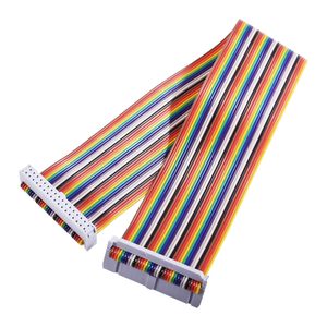 IDC 34 Pin PVC Flat Rainbow <b>Ribbon</b> Cable 30cm 2.54mm Pitch Female to Female for Laptop <b>Wiring</b> - Product Image 1