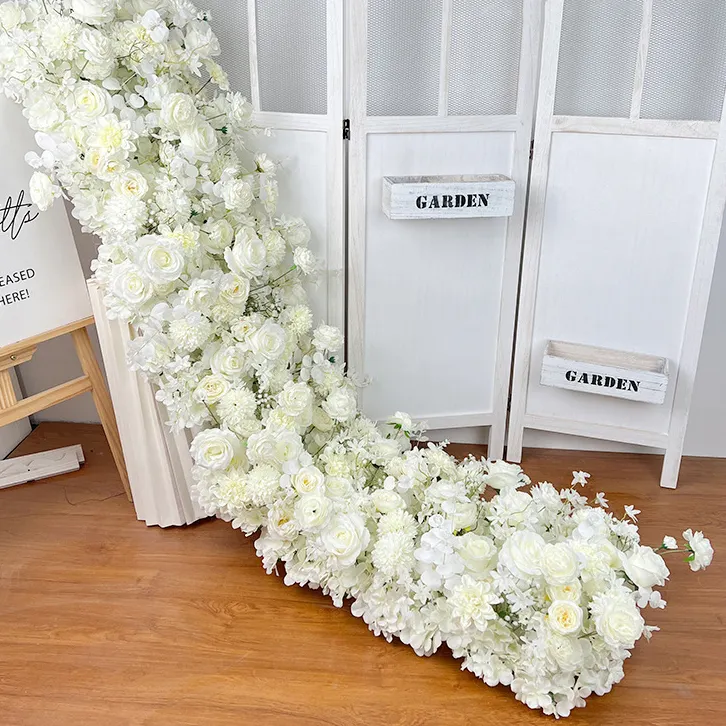 Realistische künstliche Blumen großhandel Blumenwand für Hochzeit Dekoration