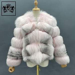<span class=keywords><strong>Cappotto</strong></span> di <span class=keywords><strong>Pelliccia</strong></span> di Volpe Vera Janefur, Giacca di Lusso Invernale per Donna, Colore Personalizzabile, Blu Chiaro Unico - Product Image 4