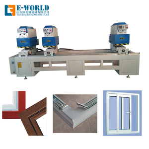 เครื่องเชื่อมไร้รอยต่อสามหัว E-WORLD UPVC ความแม่นยำสูง มอเตอร์ 380V ใช้งานง่าย สำหรับทำหน้าต่างและประตู - Product Image 1