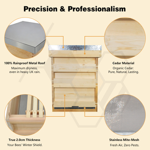 Nouvel équipement apicole multi-sweet National Beehive en bois de <span class=keywords><strong>sapin</strong></span> de Chine, garantie 1 an, modèle B-7E - Product Image 1