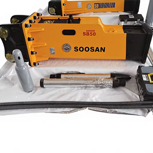 Martillo Hidráulico SOOSAN SB50 Silencioso con Cincel de 100 mm para Excavadoras y Minicargadoras de 11-16 Toneladas, 1 Año de Garantía - Product Image 1