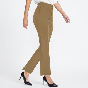 Comfortable <b>Women's</b> Woven Pant with Stylish Design and Durable Fabric Mid Waist Formal Perfect for Outdoor Activities - Product Image 1