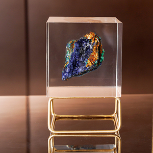 Lucite Mineral koleksiyonu örnekleri küp kare akrilik kaya iç Paperweight ev dekor için - Product Image 6