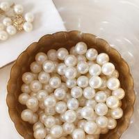 Perles d'eau douce naturelles blanches personnalisables de 3mm en vrac granulaires pour la fabrication de bijoux