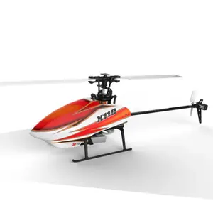 HOSHI Wltoys Xk K110 helikopter RC 3D 6G 6Ch, pesawat RC kendali jarak jauh terbang Mini tanpa sikat untuk hadiah 2023 asli