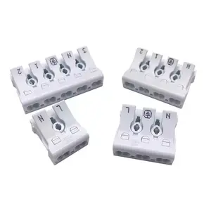 925กดบนขั้วต่อเทอร์มินัลได้อย่างรวดเร็ว LED 4ตำแหน่งเชื่อมต่อด่วน<span class=keywords><strong>2</strong></span> 3 4 5วิธีขั้ว - Product Image 1