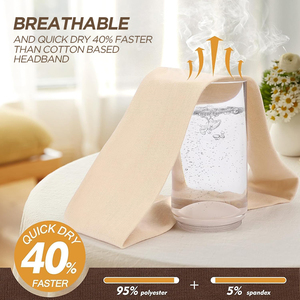 Bandeau élastique personnalisé par le fabricant, bandeau de sport très extensible, bandeau anti-dérapant pour hommes et femmes - Product Image 4