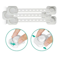 Accessoires de protection pour bébé Serrure de sécurité pour tiroir à sangle réglable, sécurité pour bébé, serrures pour enfants Loquet d'armoire à l'épreuve des enfants