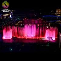 Fuente con Efecto de Fuente de Dubái de Diseño Libre, Software Musical para Exteriores con Luz LED Multicolor para Decoración de Piscinas