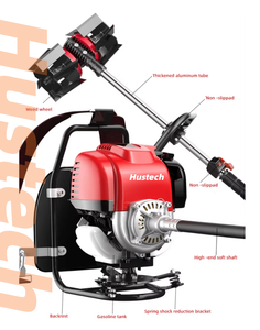 CE Certified Backpack <b>Brush</b> <b>Cutter</b> 4/2-Stroke Air-Cooled Aluminium <b>Blade</b> Petrol Lawn Mower 12in Cutting Width for Industry Use - Product Image 4