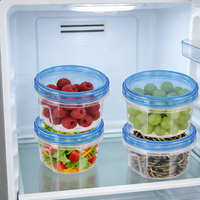 Contenants de stockage alimentaire rectangulaires empilables en PP sans BPA, capacité 0,5 L, couvercles à visser étanches et design détachable