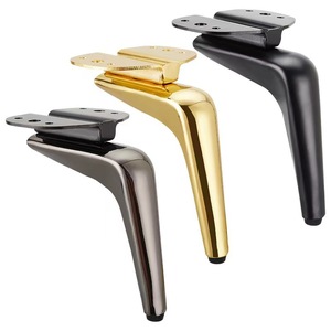 Wansheng <b>Furniture</b> <b>Legs</b> Iron 16 Point Black <b>Gold</b> Gun Black For Sofas Beds Cabinets - Product Image 1