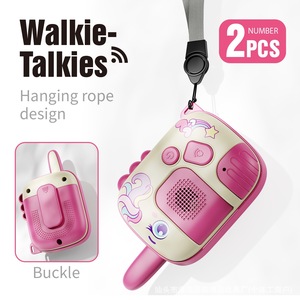 Talkies-walkies pour enfants, lot de 2, longue portée 1,5-3 km, jouet en plastique au design mignon, pour 4-6 ans, avec guide d'achat et vidéo - Product Image 2