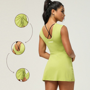 Sm2376 donna Casual Fitness gonna Tennis Cross-Strap Anti-Walking snellente <span class=keywords><strong>abito</strong></span> sportivo con Yoga corto - Product Image 3