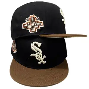 In magazzino su misura cappello da baseball da uomo a tesa piatta ricamato su misura cappello da baseball personalizzato cappellino di gorras snapback