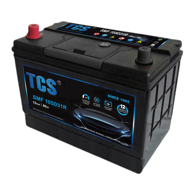 TCS 105D31R 12V 90Ah Maintenance Free Car Battery With High Cca
