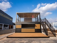 Lishine Casa Contenedor Desmontable Portátil de 20 pies, Prefabricada y de Fácil Instalación, para Oficina y Supermercado