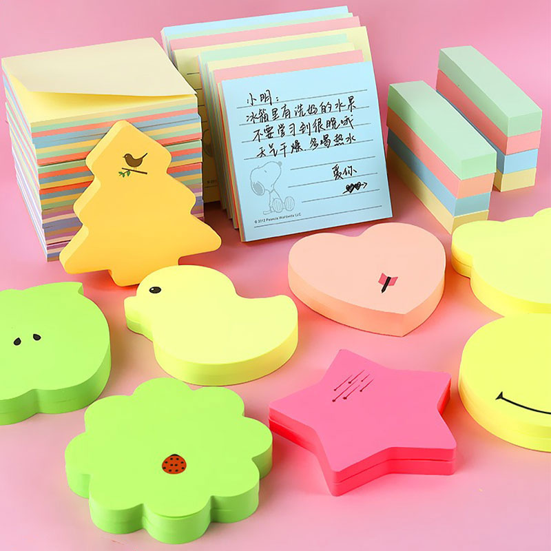 JPS OEM Klebezettel пастельные цвета съемный сыр прозрачная липкая записка