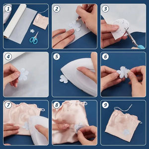 1 rouleau de tissu thermofusible double face en TPU, blanc 10 mètres/rouleau, utilisé pour les articles faits à la main et l'ensemble d'autocollants faits à la main - Product Image 4