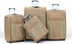 Ensemble de bagages de voyage personnalisé de 4 pièces, sacs de voyage, couleur rose, ensemble de bagages en tissu, étiquettes de <span class=keywords><strong>valise</strong></span> - Product Image 6