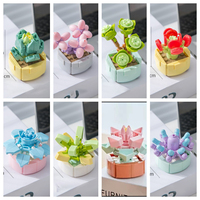 Offre Spéciale : Briques de Construction Succulentes - Jouets Mini Blocs Porte-Bonheur - 32 Types de Plantes en Briques - Kits de Construction pour Enfants