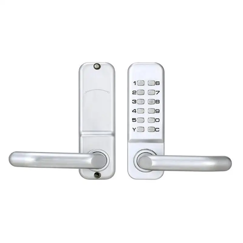 Mechanical Digital Push Button Door Lock Smart Home Keyless Keypad Combination Code Lock Waterproof Password Intelligent Lock