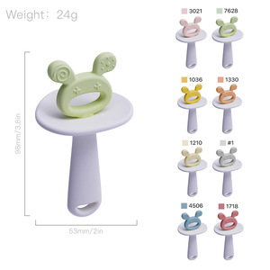 Juguetes de Dentición para Bebés, Llaves de Dentición Libres de BPA, Aptas para Congelador, Palitos de Dentición con Forma de Helado, Mordedores de Silicona para Bebés - Product Image 2