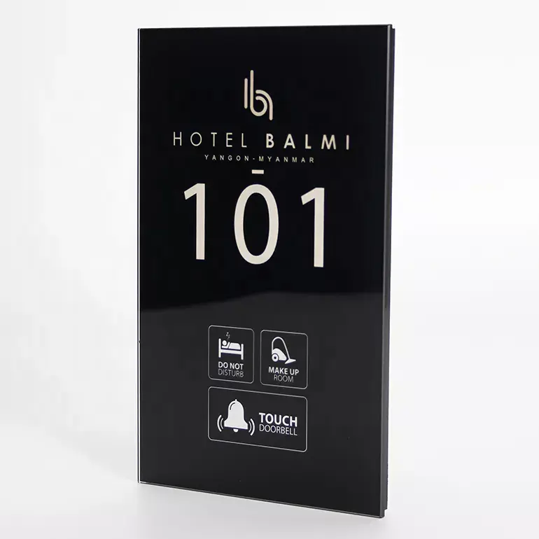एबीएलई होटल रूम स्विच एलईडी 220V एसी एलईडी के साथ कमरे के दरवाजे के नंबर के लिए अनुकूलन योग्य एलईडी साइन