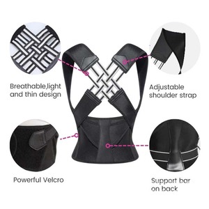 Ceinture de soutien dorsale réglable pour hommes et femmes, respirante, pour le haut du dos et les épaules, correcteur de posture droite - Product Image 3