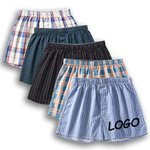 Pantalones de <span class=keywords><strong>Pijama</strong></span> Transpirables con Logotipo OEM, Pantalones Cortos de Boxeador de Talla Grande, Ropa Interior Holgada, Pantalones Cortos de Playa para <span class=keywords><strong>Hombre</strong></span> - Product Image 2